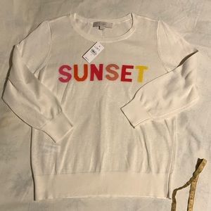 NWT Loft linen blend sweater size medium